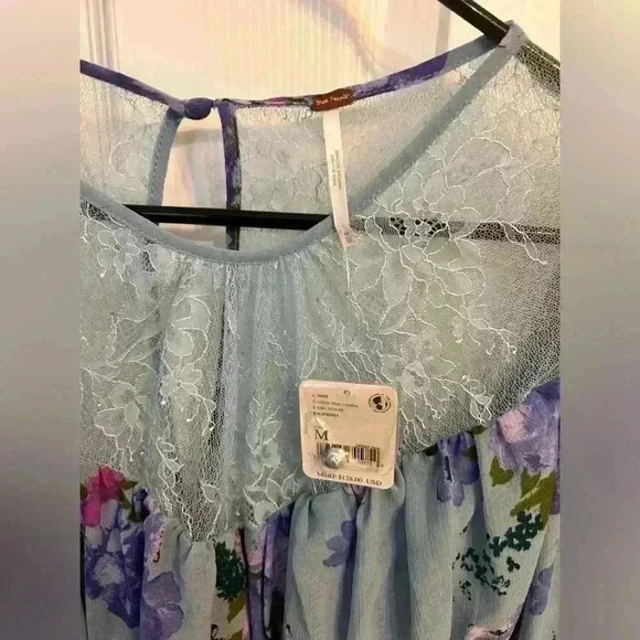 Free People Daphne Blouse Size M - Picture 4 of 6